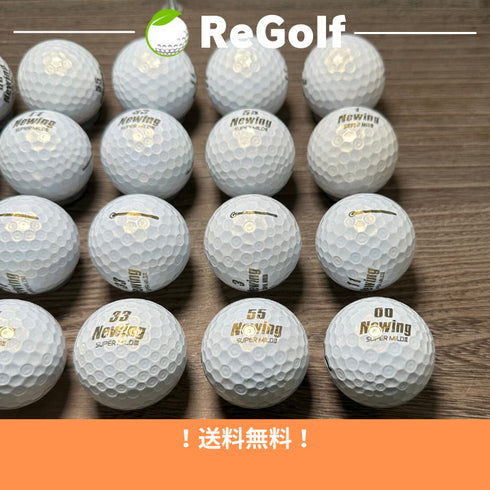 【中古】 ロストボール ブリヂストン ニューイング スーパーマイルド パール 年式混合 20球 ABランク ゴルフボール リゴルフ